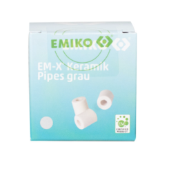 De foto van het product EM-X keramiek buisjes grijs 100 gram. van EM-Store.eu